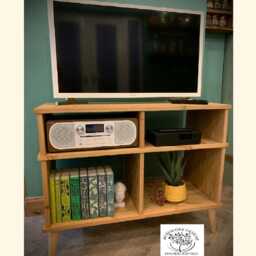 Television Stand Tv Cabinet Media Console Entertainment Centre Sideboard Tv Customised Sizes & Colours Handmade Wooden Furniture - thumbnail 2