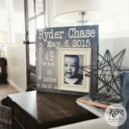 Baptism Gift For Boy Picture Frame, Godson From Godparents - thumbnail 1