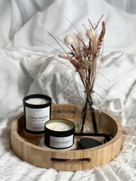 Citrus Breeze - Scented Candles Handmade Soy Wax Hand Poured Double Wick Vegan Cruelty Free - thumbnail 1