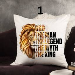 Personalized Reserved For Dad Pillow, Lion King Gifts, Fathers Day Gift Custom Pillow From Kids - thumbnail 2