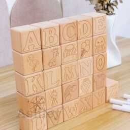Baby Block, Wooden Blocks For Kids To Draw On, Custom Graffiti Blocks, Toys, Birthday Gift - thumbnail 4