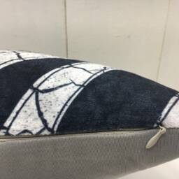Handwoven Silk Ikat Pillow Cover 12x20 - Decorative Accent Cushion - thumbnail 4