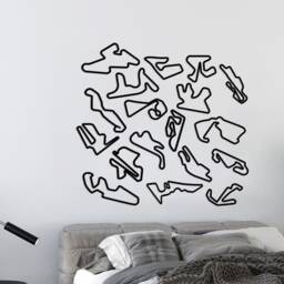 Moto Gp Wall Art - Circuits Race Track/Any Formula 1 in 3D Black Acrylic Motogp Laser Cut - thumbnail 2