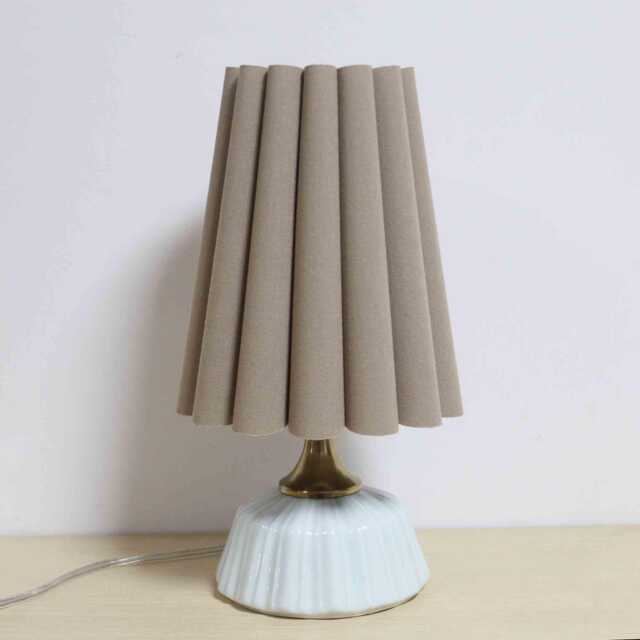 Duzy Handmade Light Brown Fabric & Acrylic Lamp For Home Furnishing -116#, 110-240V/50-60Hz - image 1