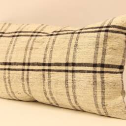12x20 Turkish Kilim Lumbar Pillow Boho Pillow Bohemian Cushion Navajo Rugturkish Cover Armchair Case 4Oef-80 - thumbnail 3
