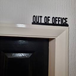 Out Of Office Door Topper, Shelf Decor, Wall Quirky Home Interior Gift, Door Decoration - thumbnail 2