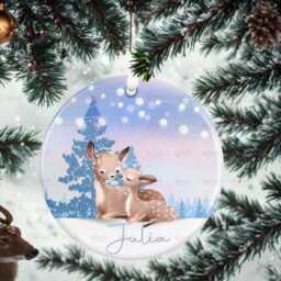 Personalised Kids Christmas Decoration - Granddaughter Gift Custom Bauble For Girls Stocking Filler Eve Box