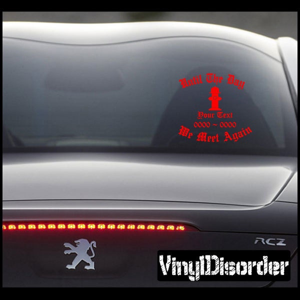 Firefighter 01 in Loving Memory Custom Car Or Wall Vinyl Decal Stickers - Ilmfirefighter01Et - image 1