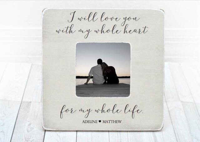Personalized Picture Frame Long Distance Love Gift, Gift For Long Distance Boyfriend, Girlfriend - image 1