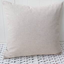 Country Rabbit Cushion, Hare Linen Look Pillow, With Zip Fastening - thumbnail 3