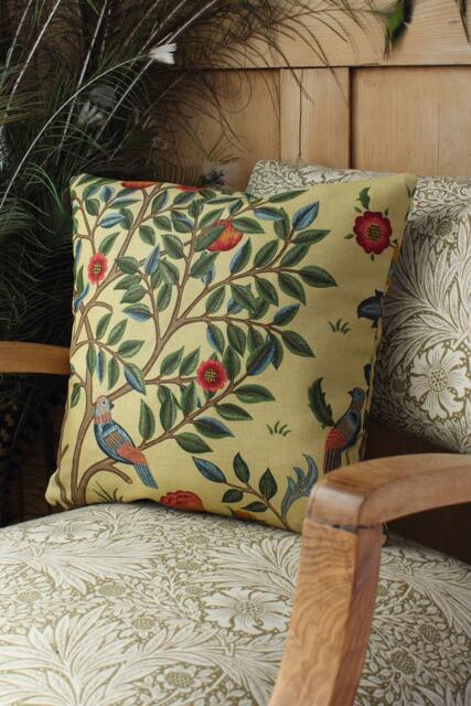 William Morris Cushion Cover Kelmscott Tree Forest/Gold - image 1