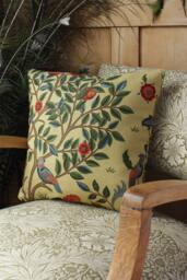 William Morris Cushion Cover Kelmscott Tree Forest/Gold - thumbnail 1