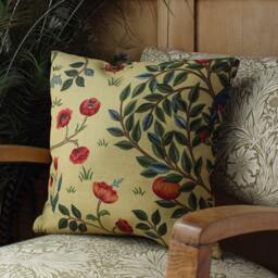 William Morris Cushion Cover Kelmscott Tree Forest/Gold - thumbnail 2
