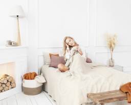 100% Linen Duvet Cover, Natural Stonewashed Softened Bedding With Button Or Zipper Closure Valentines Day Gift - thumbnail 1
