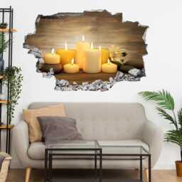 Spa Stones Candles Wall Decal Sticker Mural Poster Print Art Beauty Massage Salon Decor Ec25 - thumbnail 2