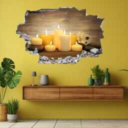Spa Stones Candles Wall Decal Sticker Mural Poster Print Art Beauty Massage Salon Decor Ec25