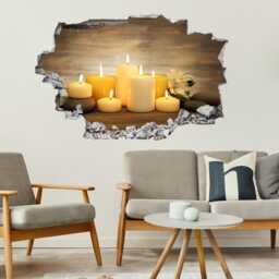Spa Stones Candles Wall Decal Sticker Mural Poster Print Art Beauty Massage Salon Decor Ec25 - thumbnail 3