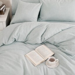 Mist Ocean Linen Duvet Cover, Soft Washed Natural Bedding, Coastal Beach Style, All Sizes, Custom Size - thumbnail 2