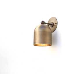 Brass Wall Sconce - Light With Dome Brass Shade - Above Sink, Ul Listed, Dashe, No.0435 - thumbnail 2