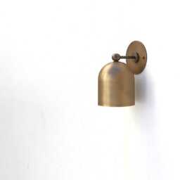 Brass Wall Sconce - Light With Dome Brass Shade - Above Sink, Ul Listed, Dashe, No.0435 - thumbnail 3