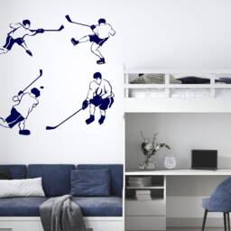 Ice Hockey Player Wall Decal Sports Decor 4391 - thumbnail 3