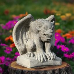 Stone Gargoyle Statue Concrete Gothic Figurine Cement Garden Guardian Sculpture Outdoor Yard Decor Mythical Gremlin Gift For Lovers - thumbnail 1