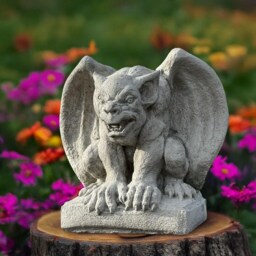 Stone Gargoyle Statue Concrete Gothic Figurine Cement Garden Guardian Sculpture Outdoor Yard Decor Mythical Gremlin Gift For Lovers - thumbnail 2