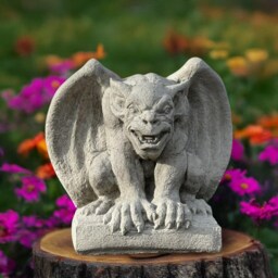 Stone Gargoyle Statue Concrete Gothic Figurine Cement Garden Guardian Sculpture Outdoor Yard Decor Mythical Gremlin Gift For Lovers - thumbnail 3