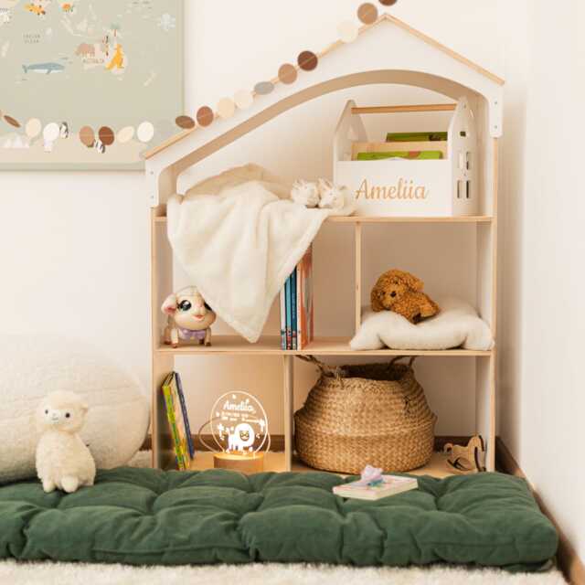 Toddler Library, Montessori Bookshelf, Furniture, Baby Birthday Gift, Book Shelf, Nursery Decor, Children Bookcase - image 1