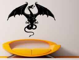 Dragon Wall Vinyl Decal Fantasy Sticker Art Design Murals Interior Gothic Home Decor - 9Dra6Ws - thumbnail 1