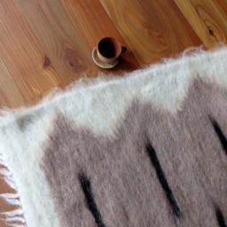Handmade Wool Blanket Throw Woven Carpathian Hutsul Lizhnyk Rug - thumbnail 2