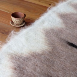 Handmade Wool Blanket Throw Woven Carpathian Hutsul Lizhnyk Rug - thumbnail 3