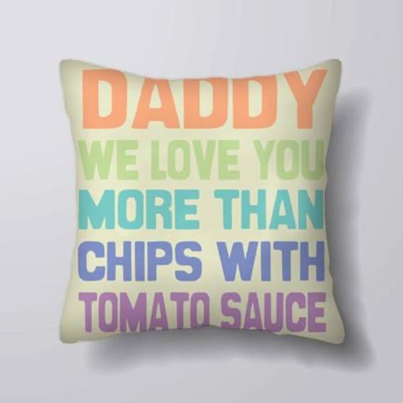Fathers Day - Daddy Love You More Than Customizeable Personlized Cushion Cover Case Or Stuffed With Insert