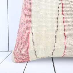 Turkish Kilim Pillow Cover - 20x20 Inch Vintage Anatolian Home Decor - thumbnail 2