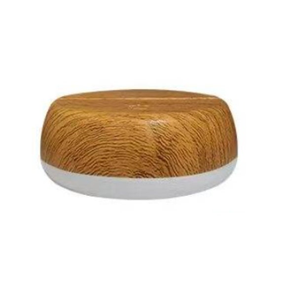Blank Night Light - Small Wood Effect Base With 16 Rgb Led Colours Circle UK Stock - image 1