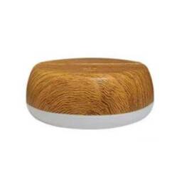 Blank Night Light - Small Wood Effect Base With 16 Rgb Led Colours Circle UK Stock - thumbnail 1