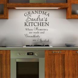 Personalised Grandma/Nanna Kitchen Wall Quote, Art Sticker, Vinyl Decal, Modern Transfer - thumbnail 2