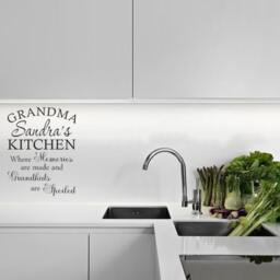 Personalised Grandma/Nanna Kitchen Wall Quote, Art Sticker, Vinyl Decal, Modern Transfer - thumbnail 3