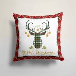 New Year Pine Tree Cushion Cover/Christmas Deer Pillow Cover/Cardinal Bird Case/Merry Christmas Case/Christmas Gift For Her - thumbnail 3