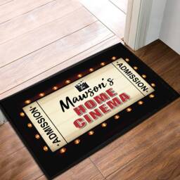 Personalised Home Cinema Ticket - Door Mat For Movie Theatre 60 X 40 cm - thumbnail 2
