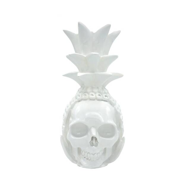 Hand Made Resin Pineapple Skull, Skull Art, Homeware, Kitchen Ware - image 1