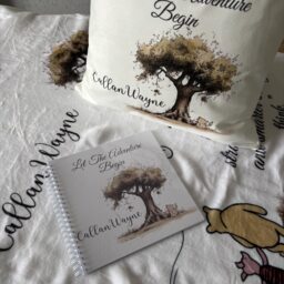 Personalised Pooh Bear Flannel Baby Blanket Nursery Gift - thumbnail 2