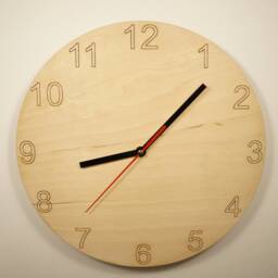 Wooden Clock/Silent Non Ticking Wall Clocks/Simple Minimalist Clock Decorative For Kitchen, Home, Bedroom, Living Room, Office - thumbnail 2