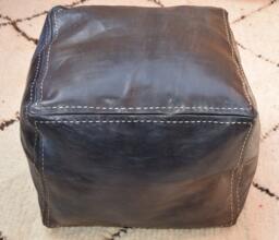 Moroccan Leather Poufs, Luxury Poufs, Moroccan Handmade Poufs, Moroccan, Brown Pouf, Pouf, Pouffe, Leather Pouf, Moroccan Pouf, Ottoman Pouf