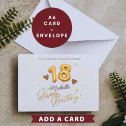 Personalised Stepdaughter 18Th Birthday Candle Gift Card Stepdaughters W - thumbnail 3