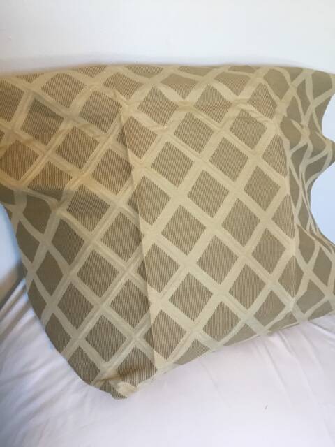 stafford Diamond in Rouge Or Toffee-This Listing Is For One Pillow - image 1