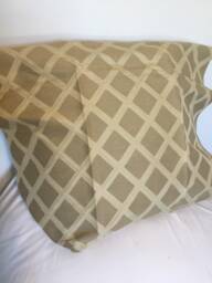 stafford Diamond in Rouge Or Toffee-This Listing Is For One Pillow - thumbnail 1