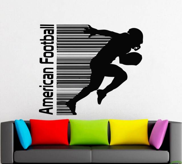 Football Player Wall Decal Sports Decor 2359 - image 1