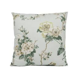 Schumacher - Betty Chintz Celadon Lush Floral Cushion Cover Handmade Throw Pillow Designer Home D??cor - thumbnail 3
