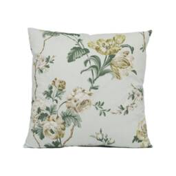 Schumacher - Betty Chintz Celadon Lush Floral Cushion Cover Handmade Throw Pillow Designer Home D??cor - thumbnail 2